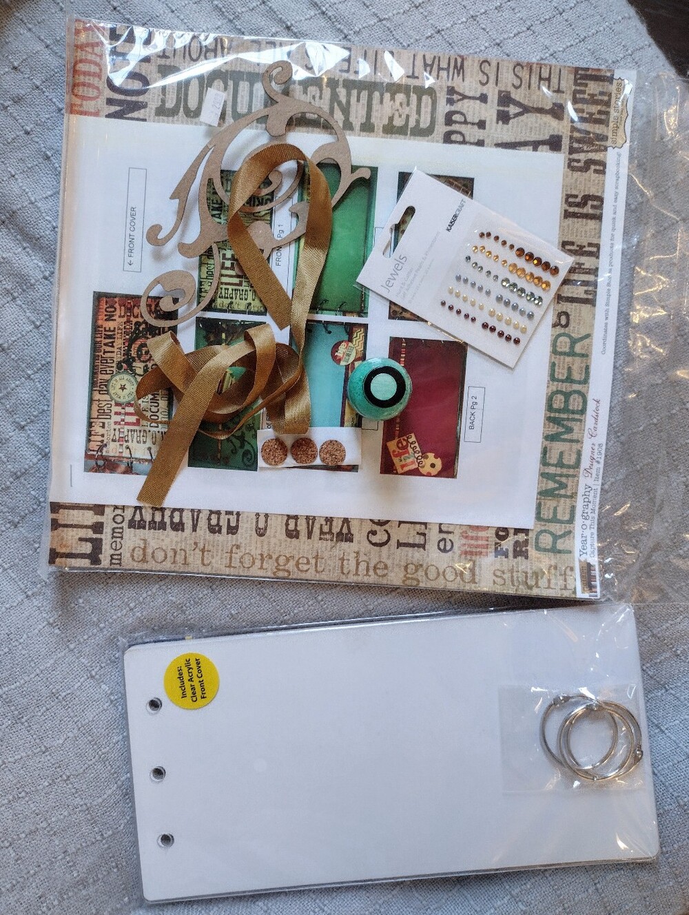 Vintage 2011 Simple Stories Year-O-Graphy Mini Album Scrapbook Kit NEW